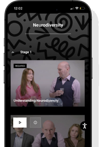 A screenshot of Video Arts' videos on a smartphone screen.